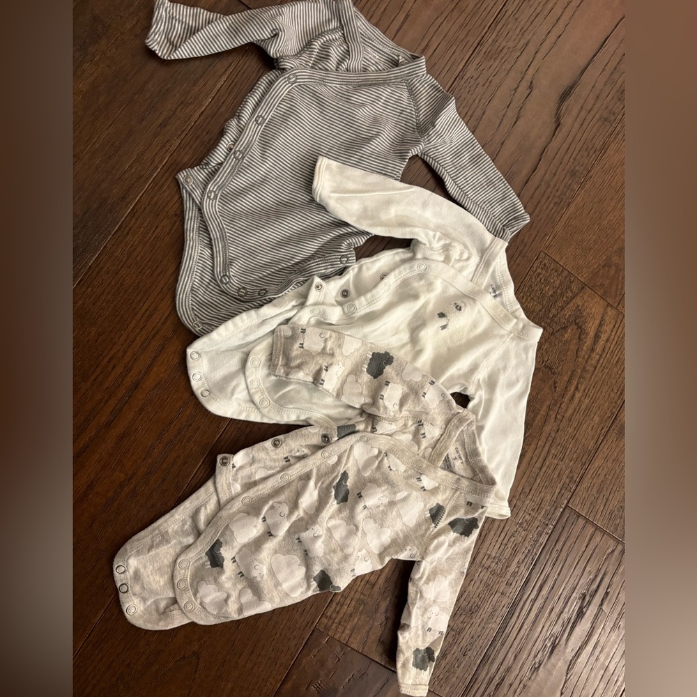 Striped and Patterned Baby Onesies